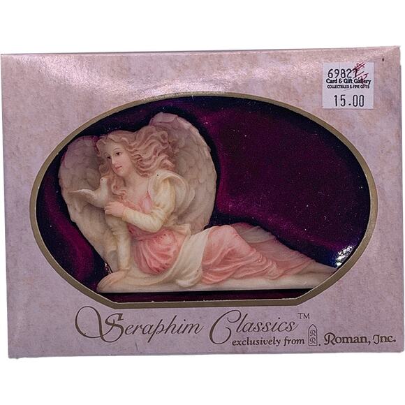 1994 Roman Inc. Seraphim Classics EVANGELINE Angel of Mercy Ornament in Box - Picture 1 of 6